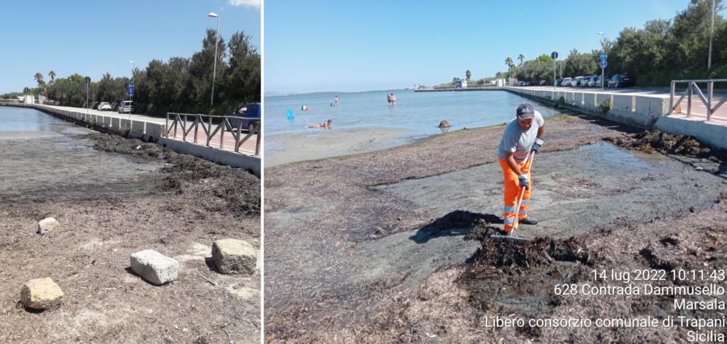 Marsala, l'amministrazione recupera pezzi di spiaggia lungo la costa