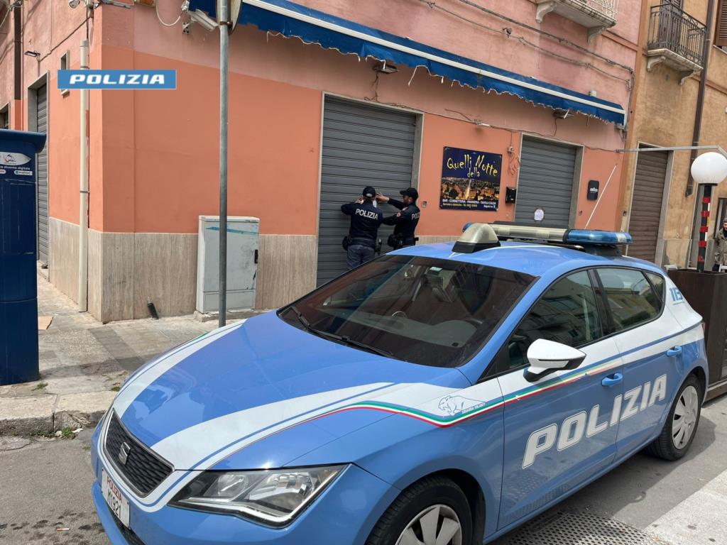 Trapani, emesso dal Questore provvedimento con chiusura per 15 giorni di un’attività commerciale