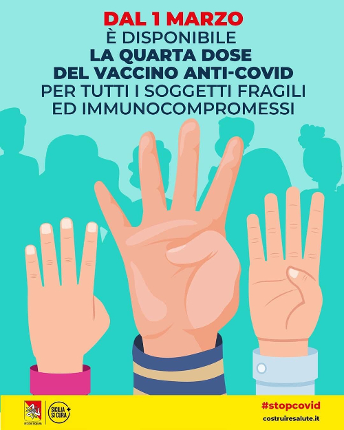 Covid19: via alle vaccinazioni con la quarta dose