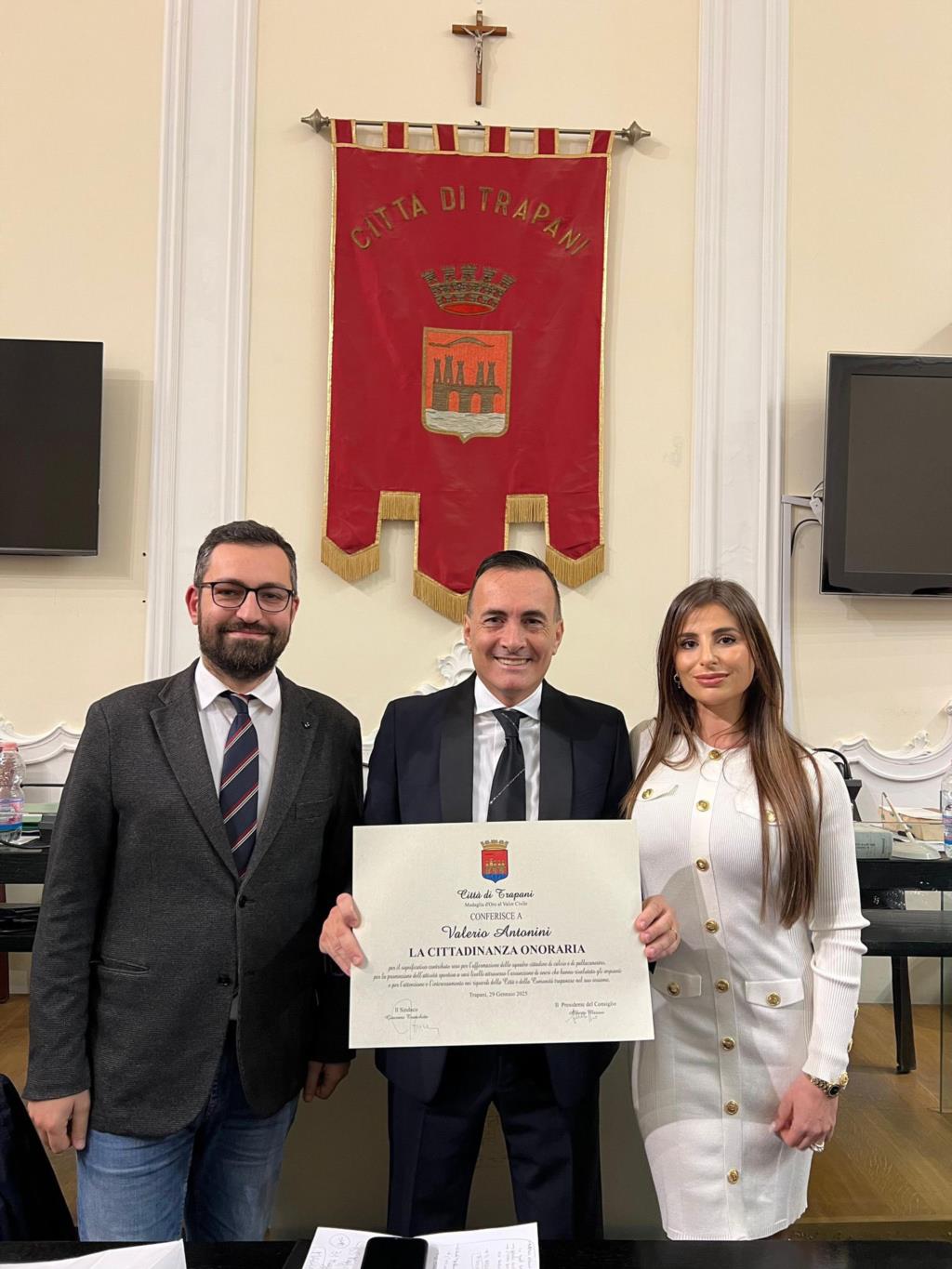 Conferita a Valerio Antonini la 