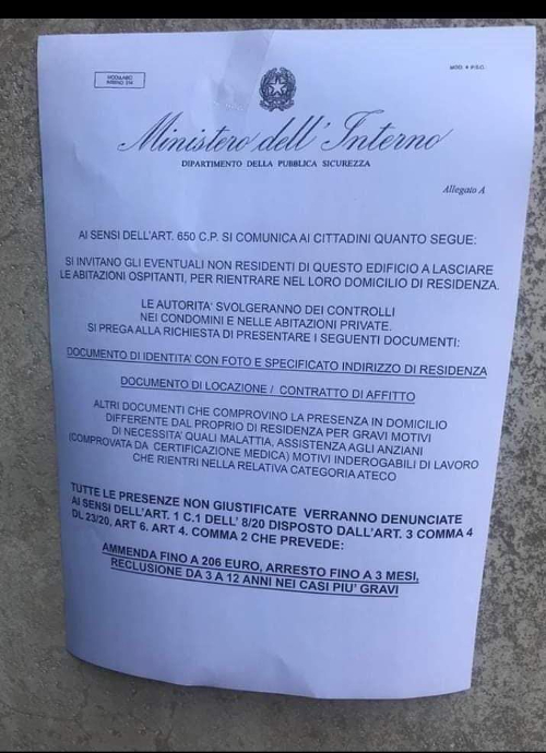 Attenzione al volantino truffa