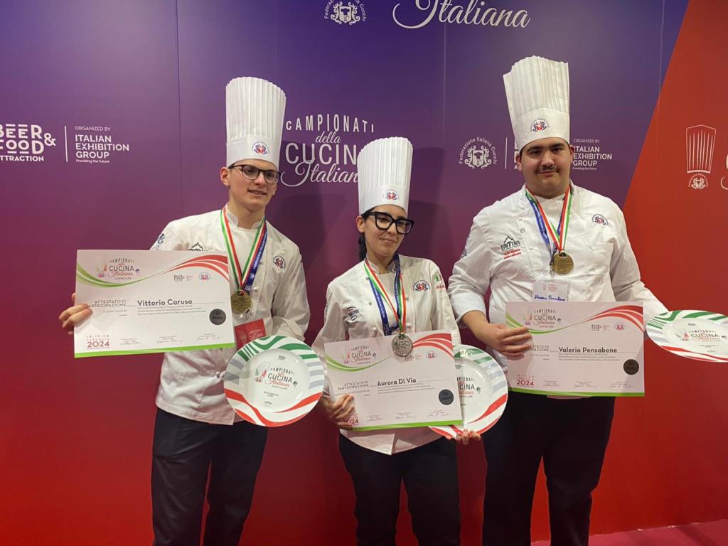 Successo dell'Istituto 'Florio' di Erice ai Campionati della Cucina Italiana