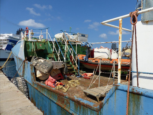 La nave Iuventa saccheggiata e danneggiata, presentato esposto in Procura