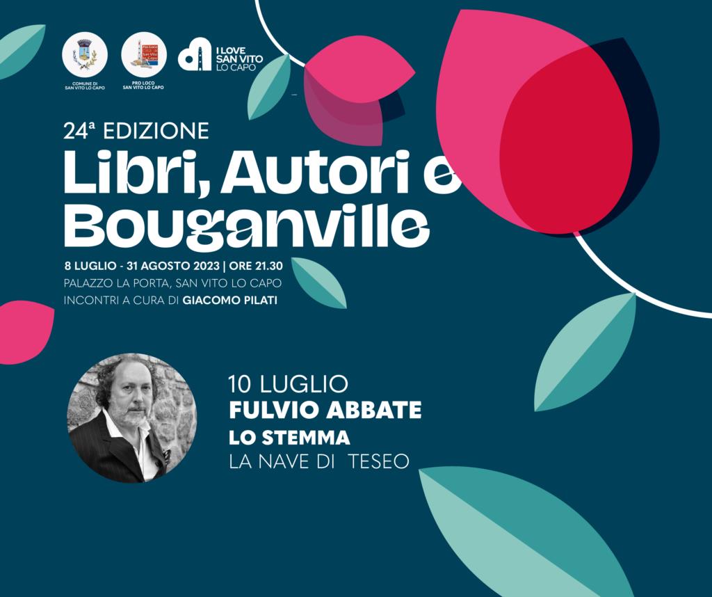 San Vito, stasera Fulvio Abbate a 'Libri, autori e bouganville'