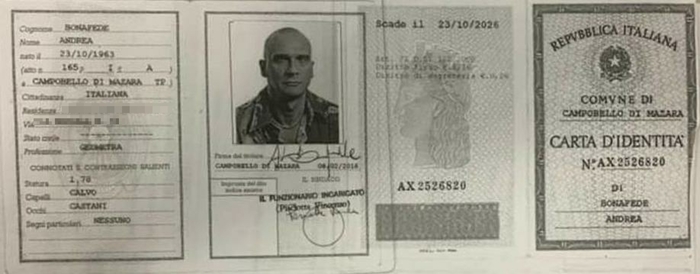 Messina Denaro, 5 i documenti d'identità falsi trovati nel covo