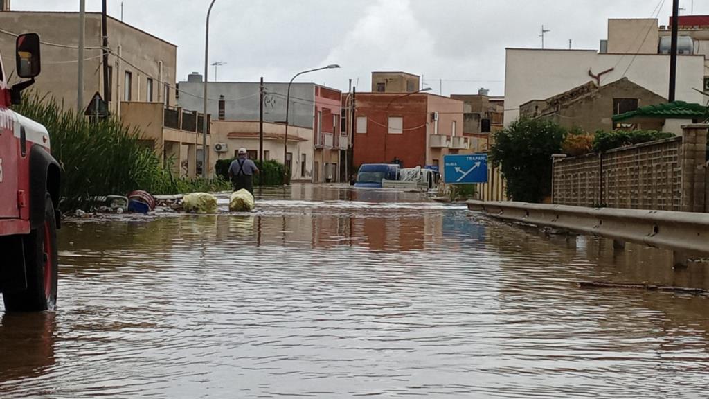 Maltempo, Misiliscemi in ginocchio (VIDEO)