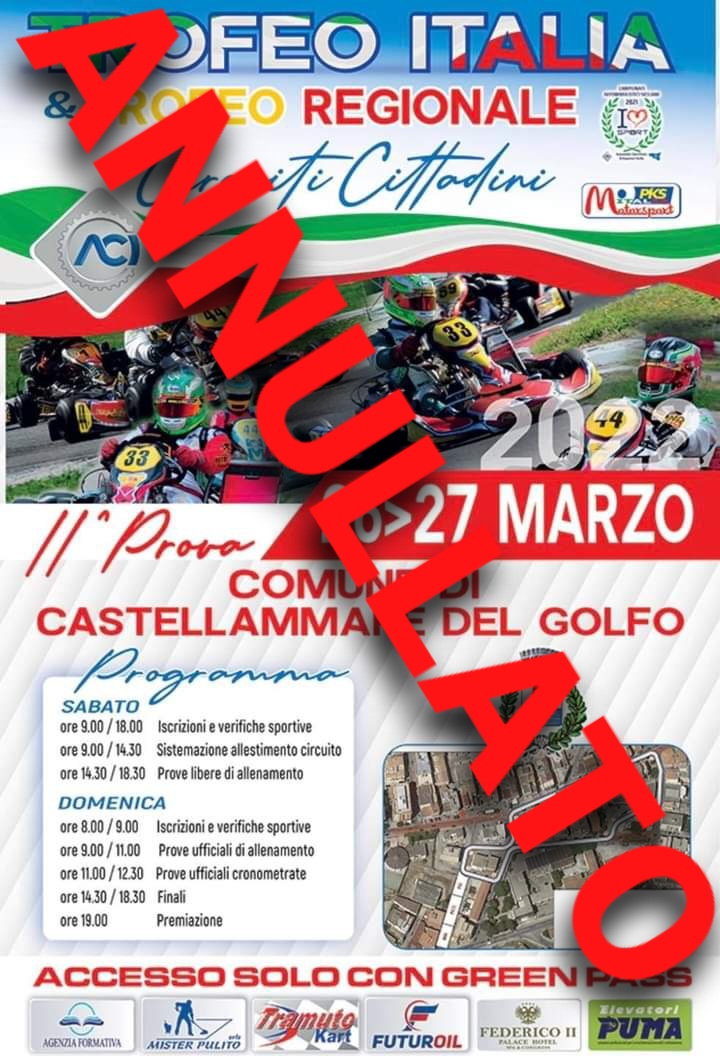 Pilota muore per arresto cardiaco: annullata la gara di go kart