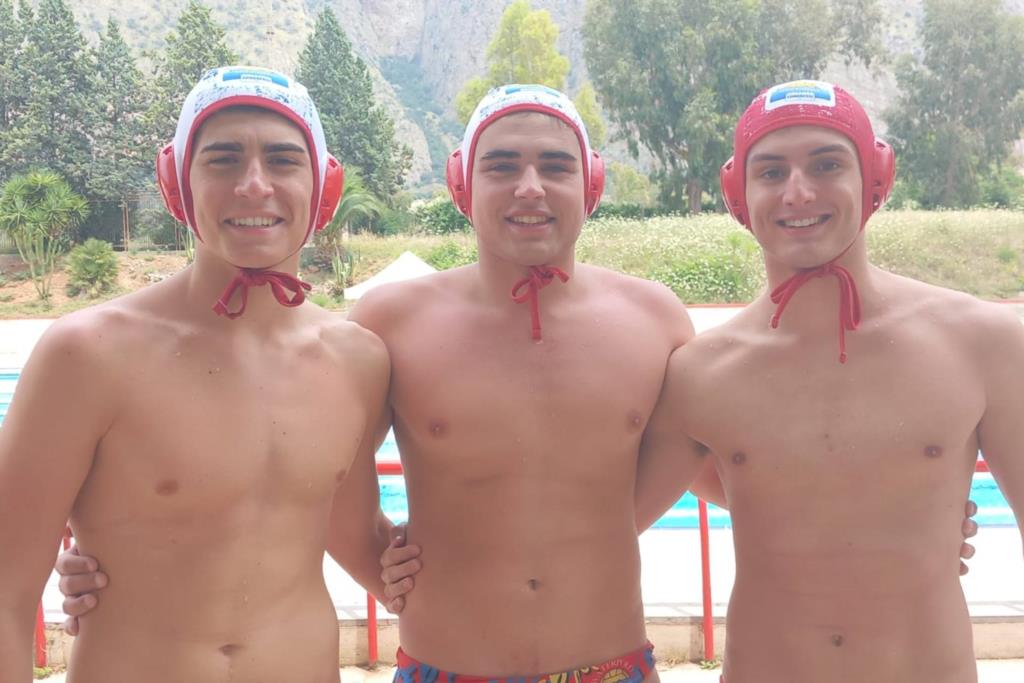 Rocco Giacomazzi, Gaetano Reina e Dario Polizzi alle finali scudetto di pallanuoto