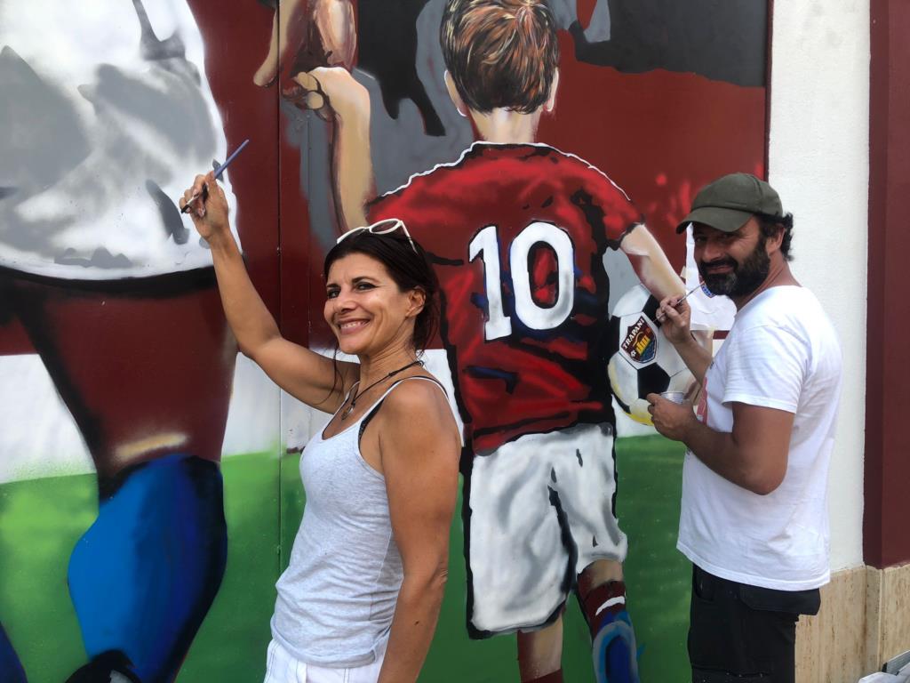 Trapani calcio, ecco chi ha realizzato il murales sul D10S