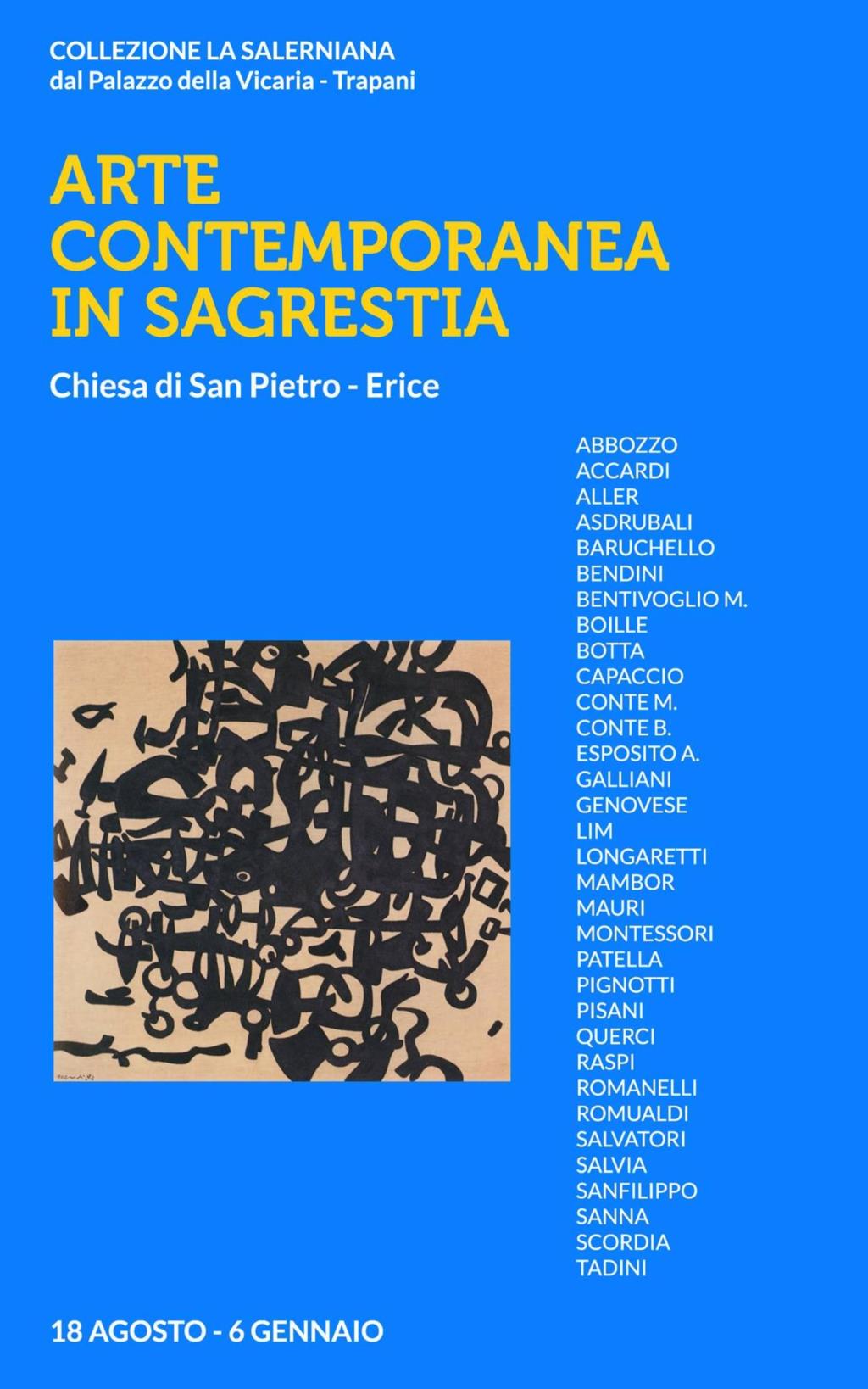 Erice. Oggi l’inaugurazione della mostra “Arte contemporanea in sagrestia”