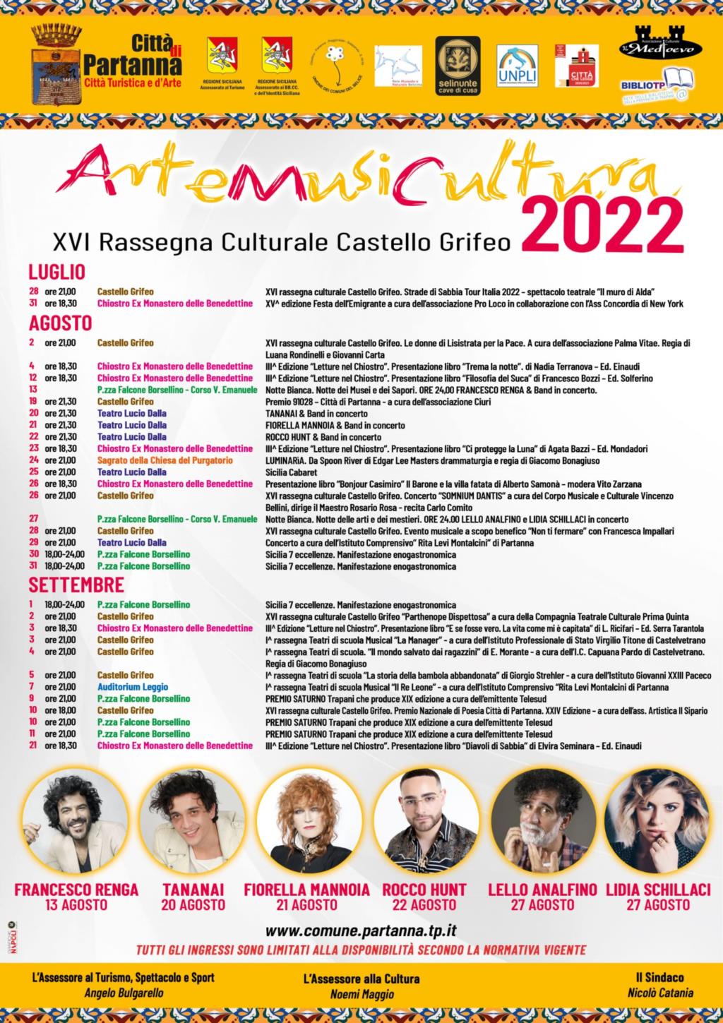 A Partanna è tempo di ‘Artemusicultura 2022’