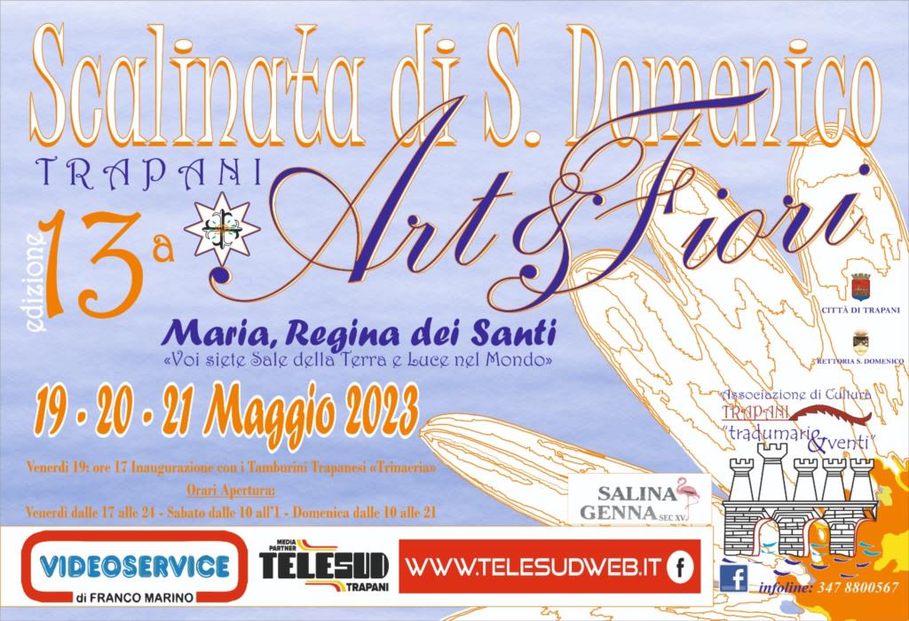 Trapani, si inaugura oggi 'Art&Fiori' sulla scalinata di San Domenico