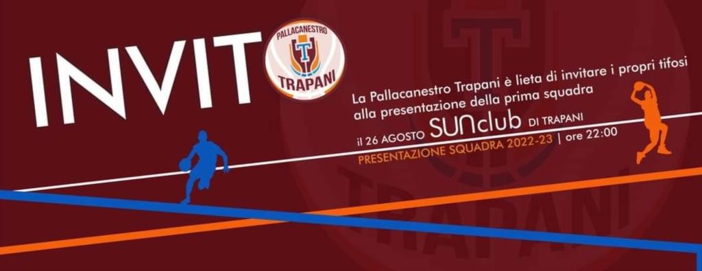 Pallacanestro Trapani: domani sera la presentazione ufficiale della squadra e dello staff
