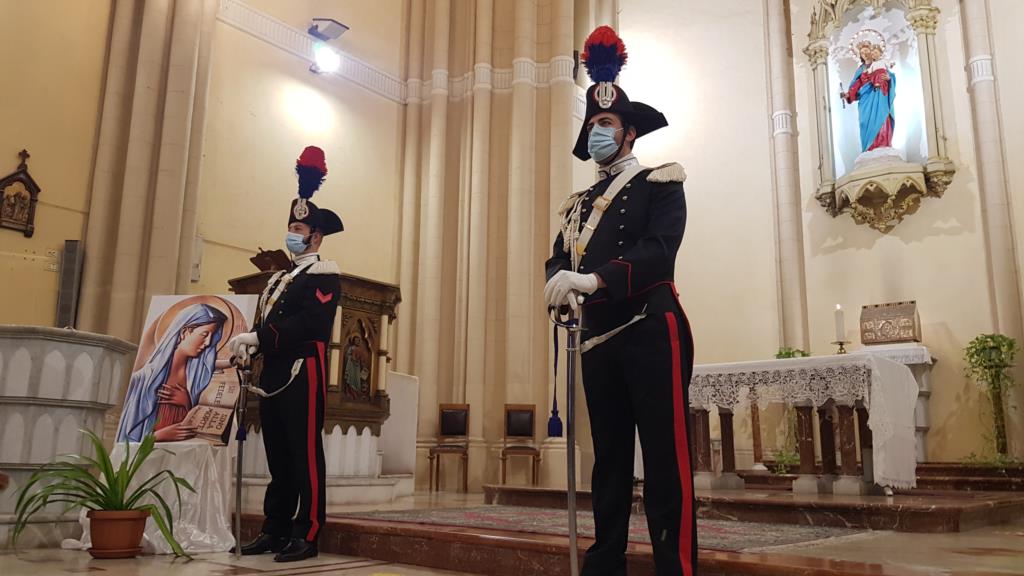 Trapani, i Carabinieri omaggiano la Virgo Fidelis