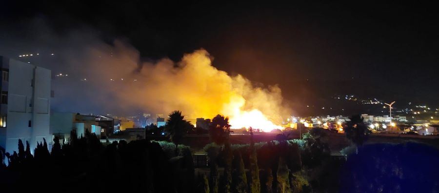 Incendio anche a San Cusumano ieri sera