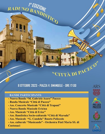 Paceco. Domani primo raduno di bande musicali