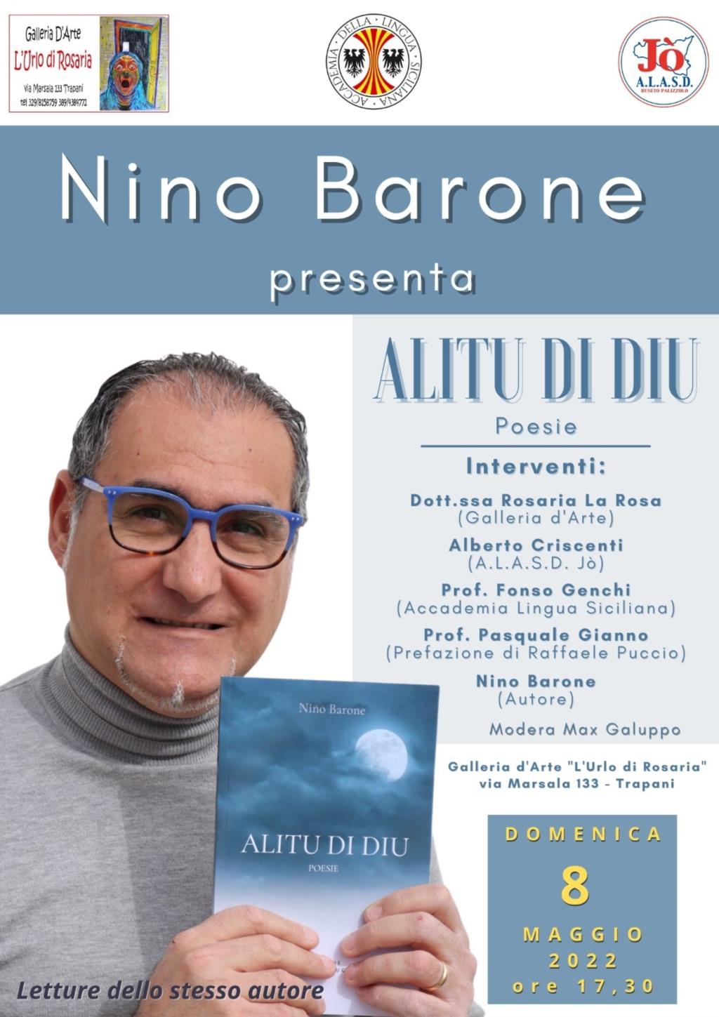 'Alitu di Diu', il nuovo libro di Nino Barone