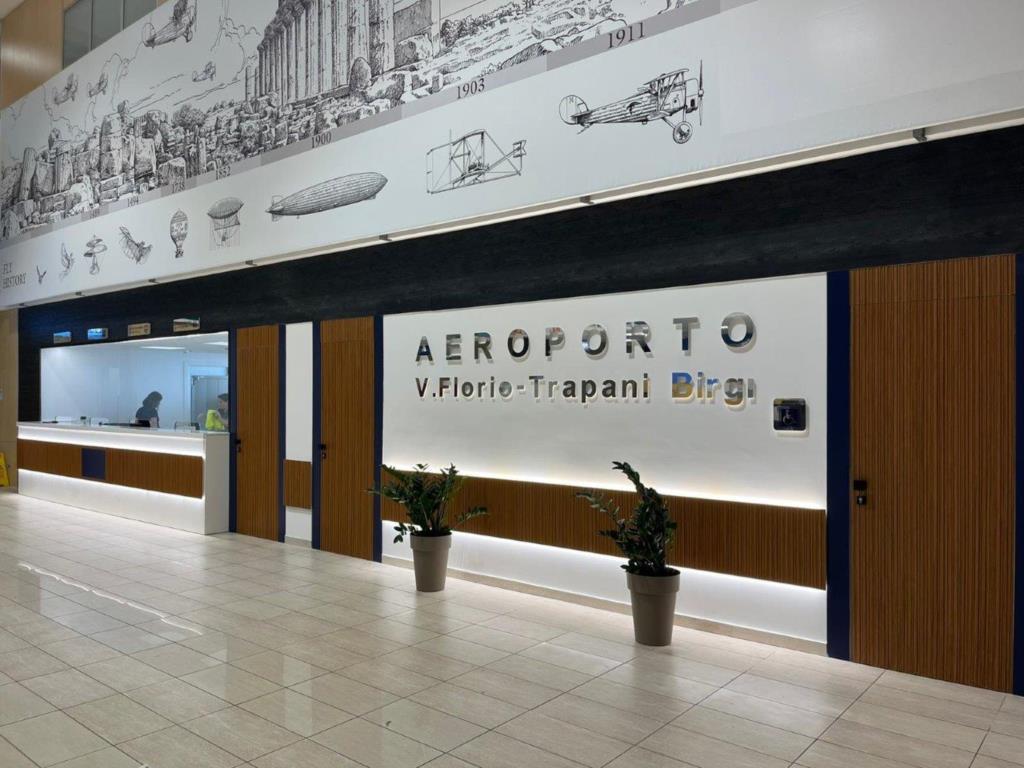 Nuova biglietteria all'aeroporto Vincenzo Florio di Trapani Birgi