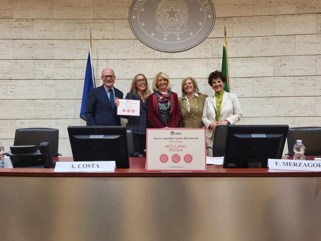 Asp Trapani, Fondazione Onda assegna 3 Bollini Rosa all’ospedale Sant’Antonio Abate