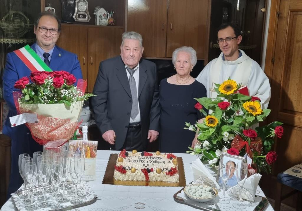 Buseto Palizzolo, coppia festeggia 70 anni di matrimonio