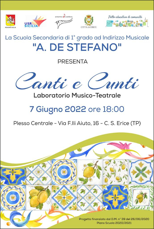 «Canti e Cunti » all'istituto De Stefano