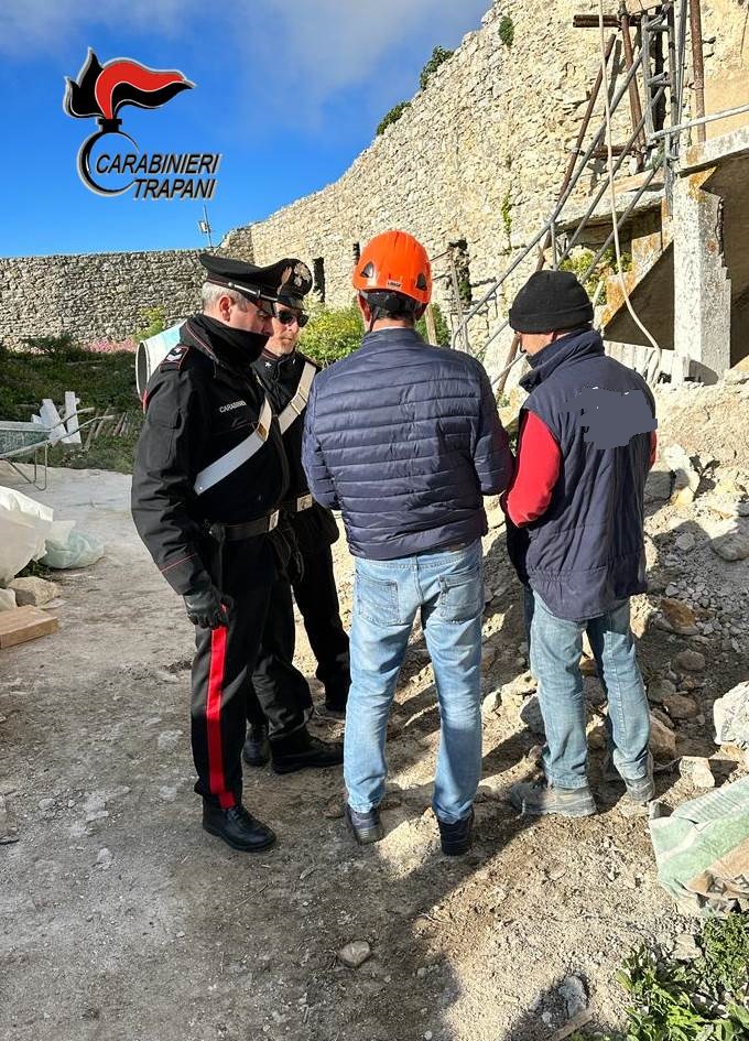 Erice, denunciato l'imprenditore che sta restaurando il castello di Venere