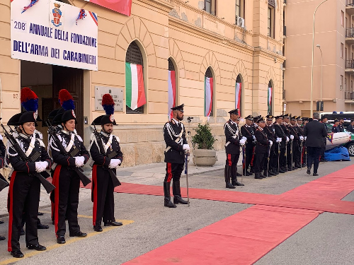 L'Arma dei carabinieri compie 208 anni, la cerimonia a Trapani (VIDEO)