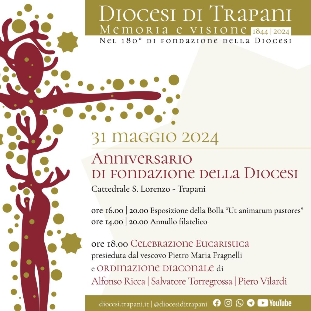 Venerdì prossimo la celebrazione del 180simo di fondazione della Diocesi di Trapani