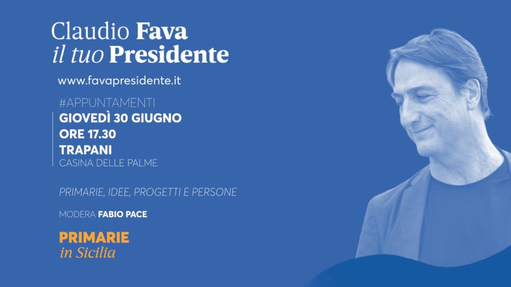 Claudio Fava a Trapani per le primarie