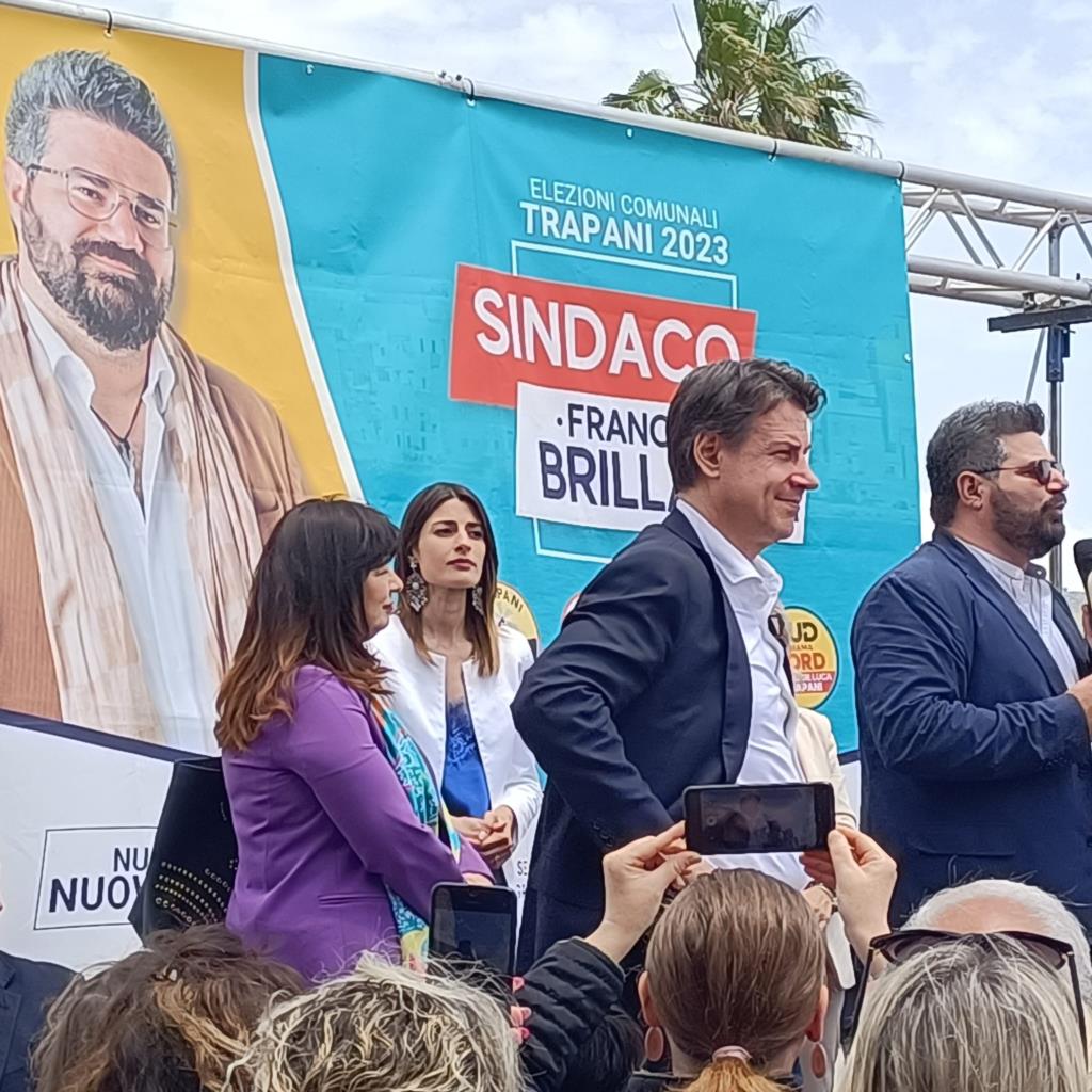Trapani, oggi Giuseppe Conte a Villa Rosina