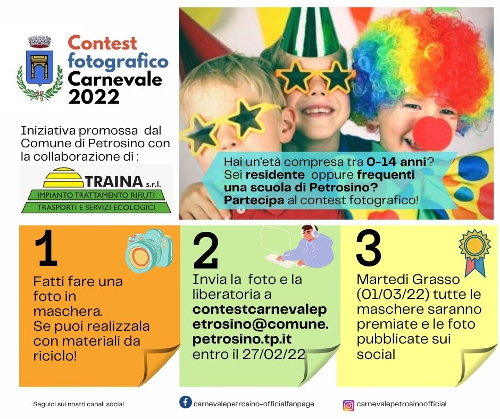 A Petrosino il 'Contest Fotografico Carnevale 2022'