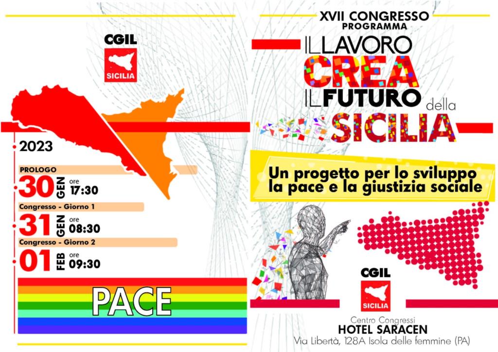 Cgil Sicilia: 30, 31 gennaio e 1 febbraio il congresso regionale