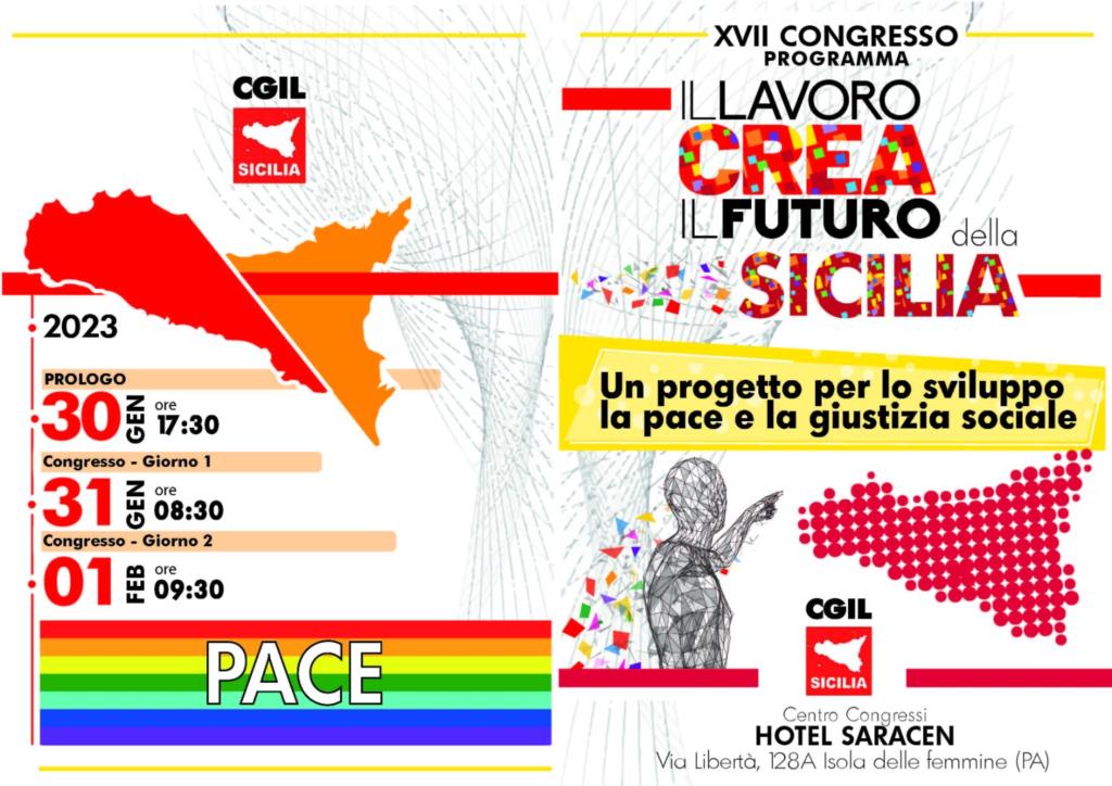 Cgil Sicilia: 30, 31 gennaio e 1 febbraio il congresso regionale