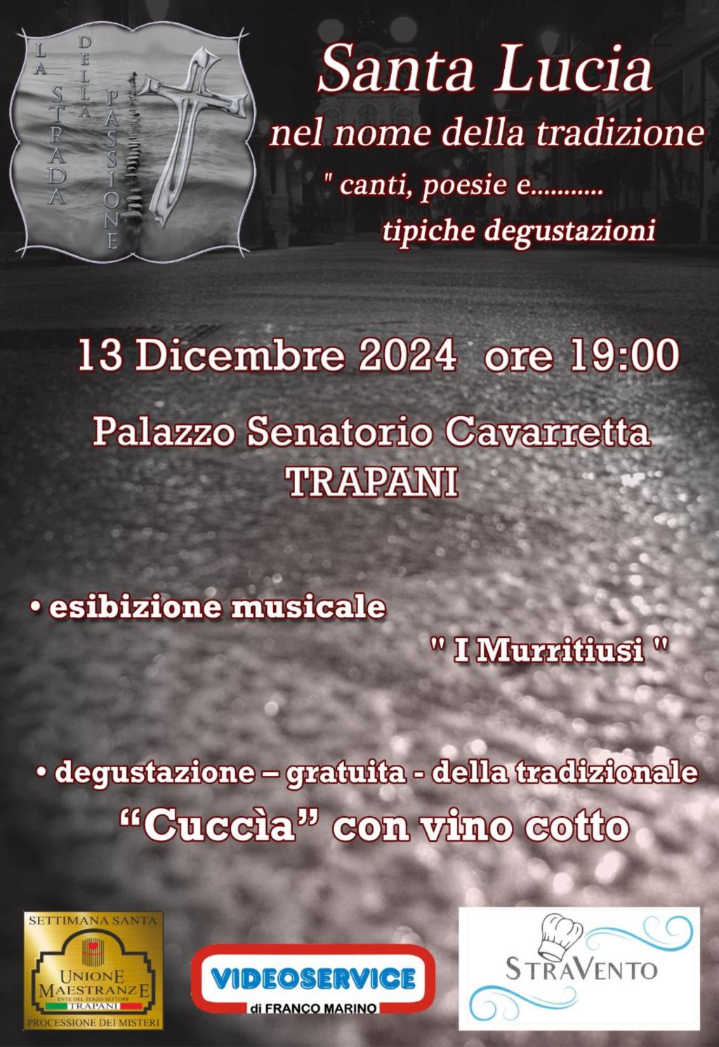 Trapani, la Strada della Passione distribuisce cuccia per Santa Lucia