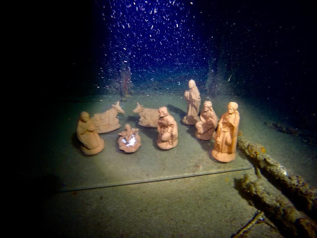 Un presepe sommerso nel mare di Trapani