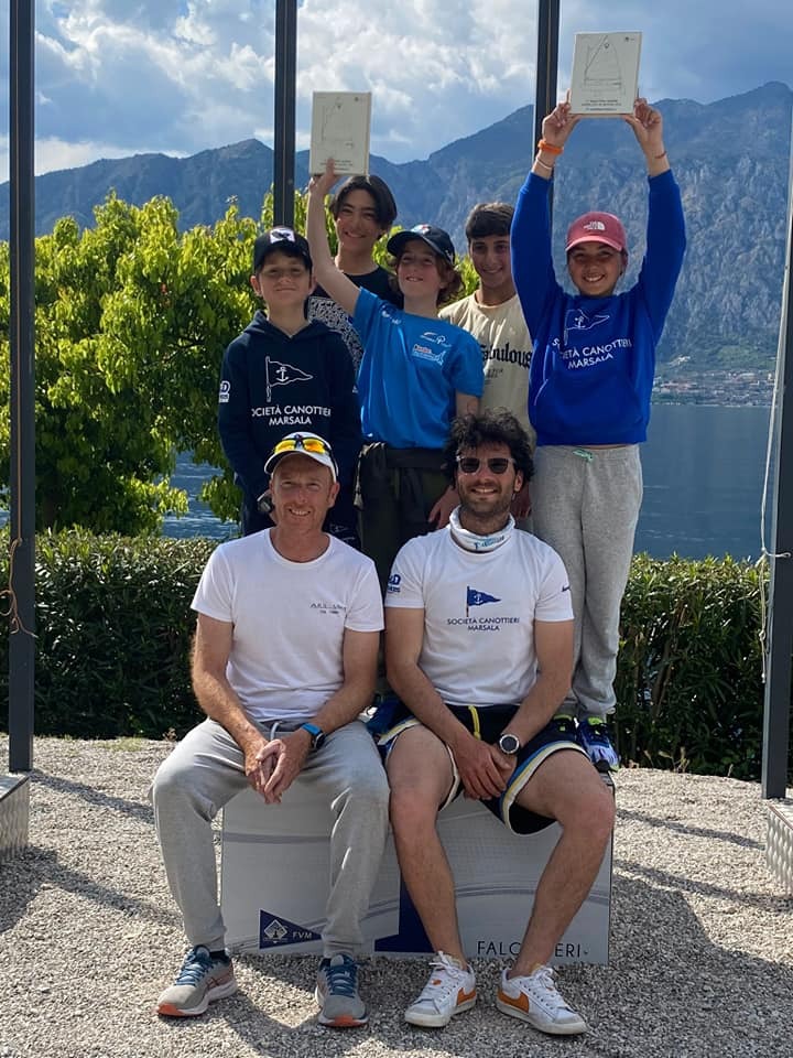 I velisti Società Canottieri Marsala sul podio al Trofeo Kinder