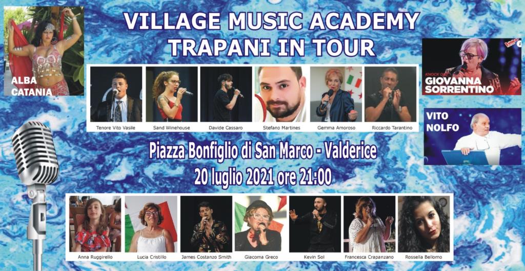 Cantanti in scena stasera in piazza  a San Marco di Valderice