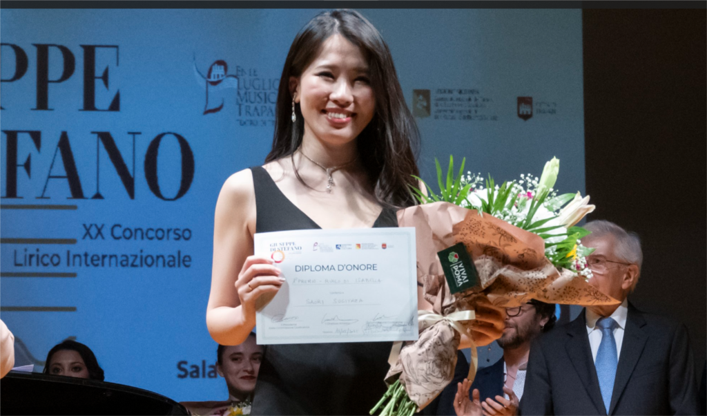 Saori Sugiyama dal Giappone vince il XX Concorso lirico internazionale “Giuseppe Di Stefano”