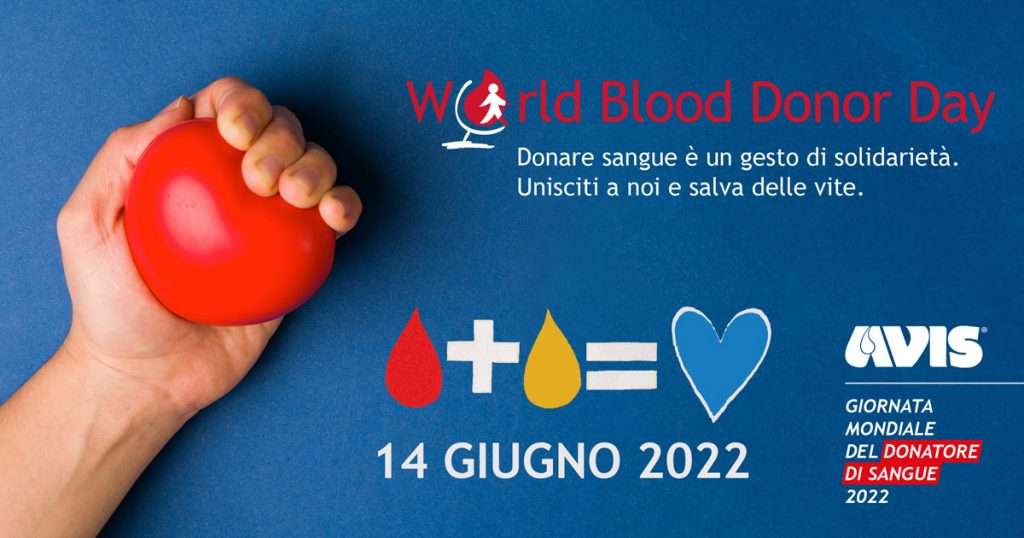Oggi è la giornata mondiale della donazione di sangue