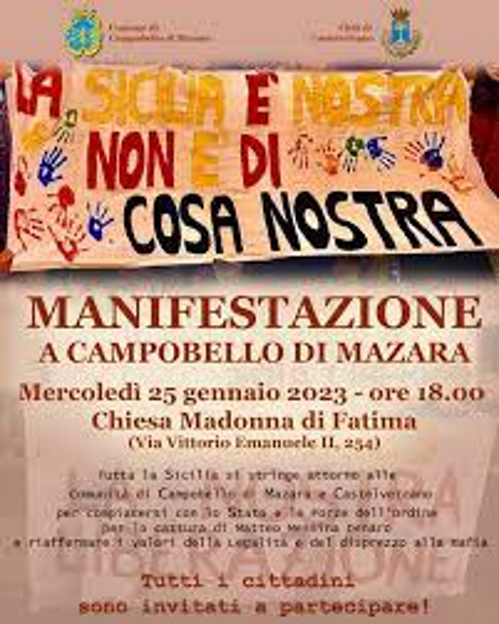 Cgil Cisl e Uil parteciperanno al corteo antimafia  a Campobello di Mazara