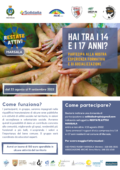 A Marsala riparte il progetto Drop-In