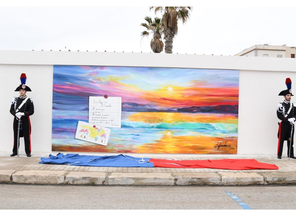 Trapani, inaugurato il murales in ricordo delle vittime innocenti di mafia