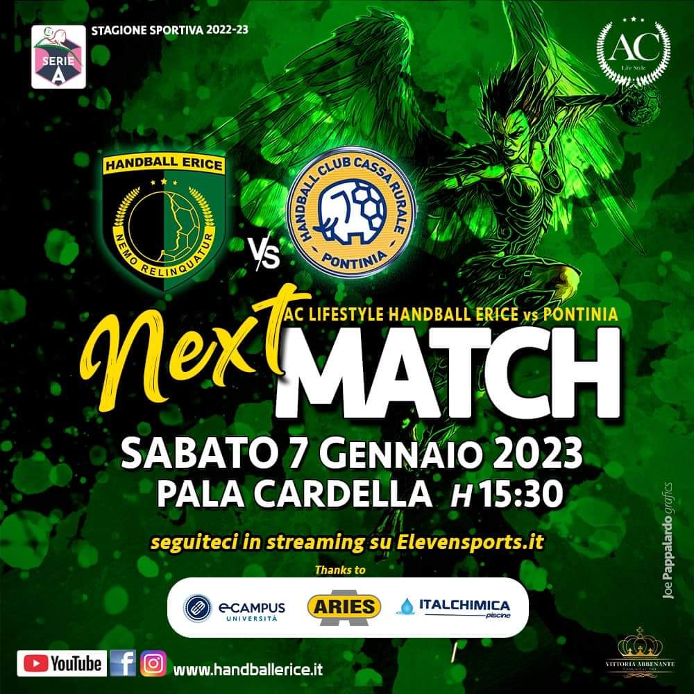 Handball Erice: si affilano le armi verso il big match di sabato