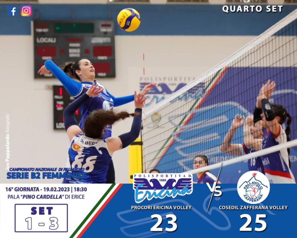 Procori Ericina Volley: nulla da fare contro la capolista