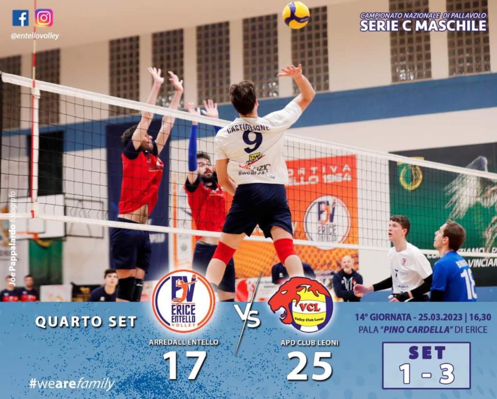 Erice Entello Volley: in serie C arrivano una sconfitta e una vittoria