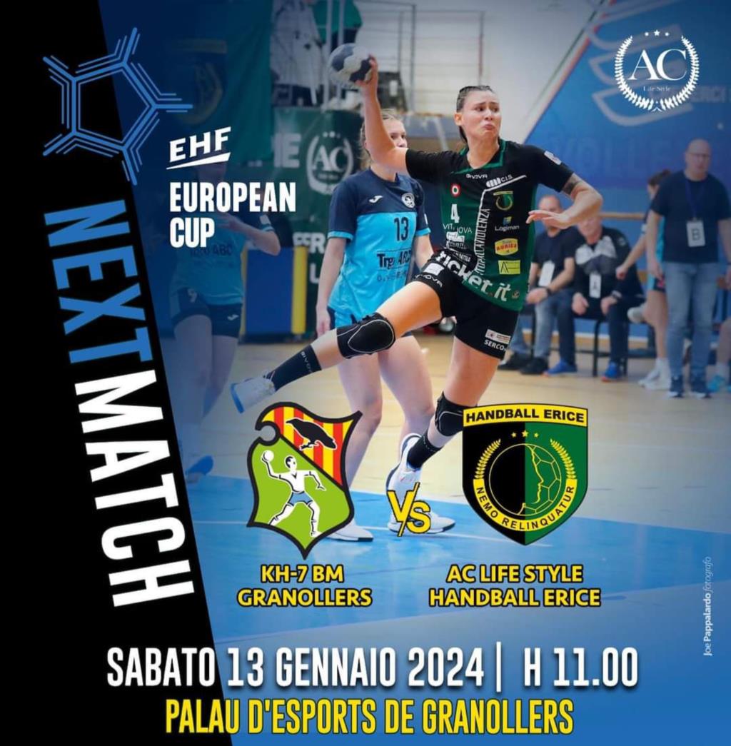 Handball Erice: domani i sedicesimi di EHF European Cup