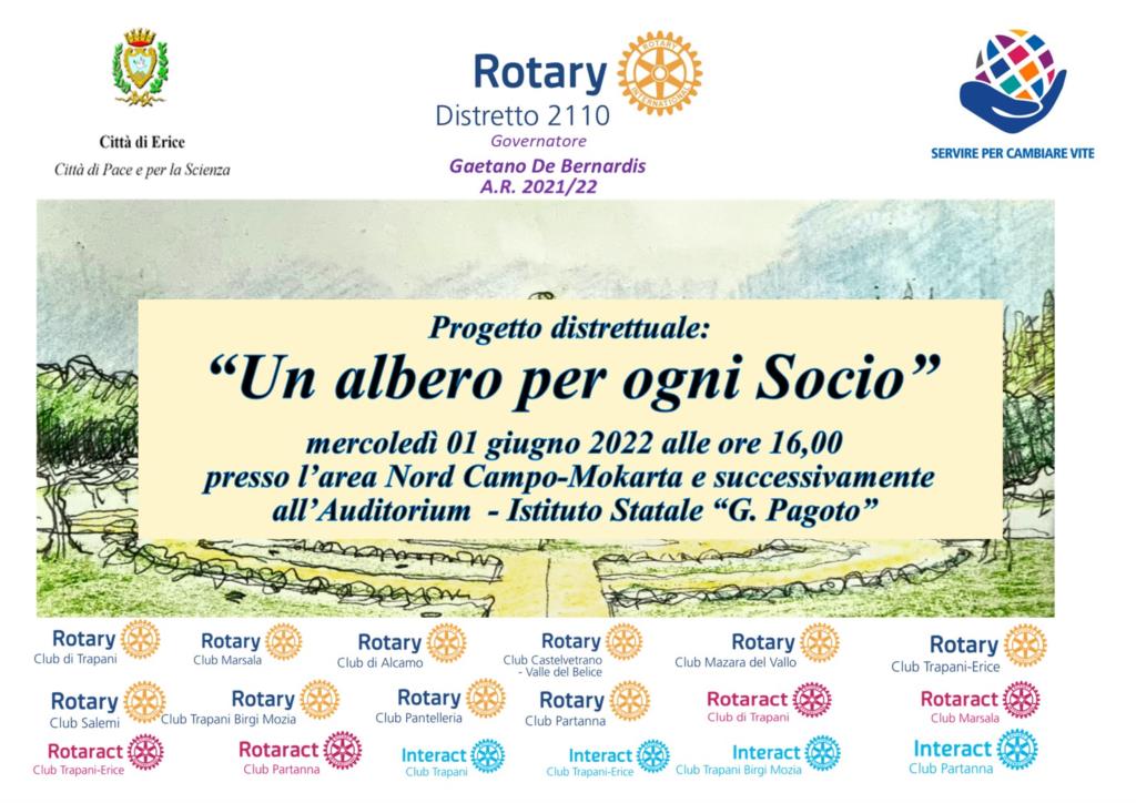 Erice, dal Rotary club 'Un albero per ogni socio'