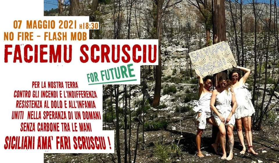 Flash Mob a San Vito Lo Capo contro gli incendi boschivi