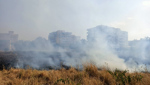 Incendio ieri a Fontanelle nei pressi del Conservatorio