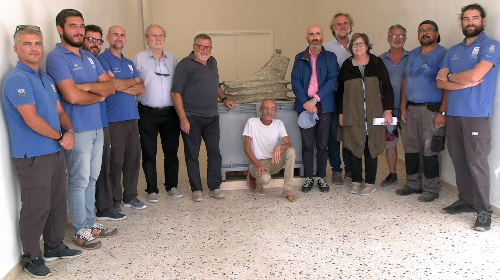 Trasferito a Levanzo un rostro della Battaglia delle Egadi